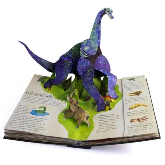 3D Pop Up Dinosaur and Sea Monster Book with Hardcover Binding and Educational  Facts