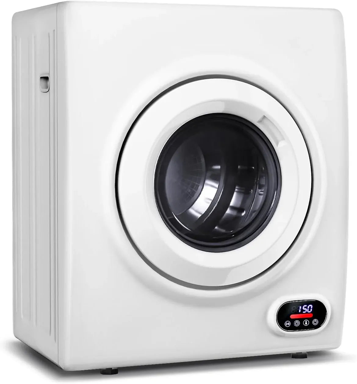 110V Portable Dryer â?850W Compact Clothes Dryer with 4 Automatic Drying Modes, Stainless Steel Tub, Simple Control Knob for Apartments, Dorms & Small Spaces