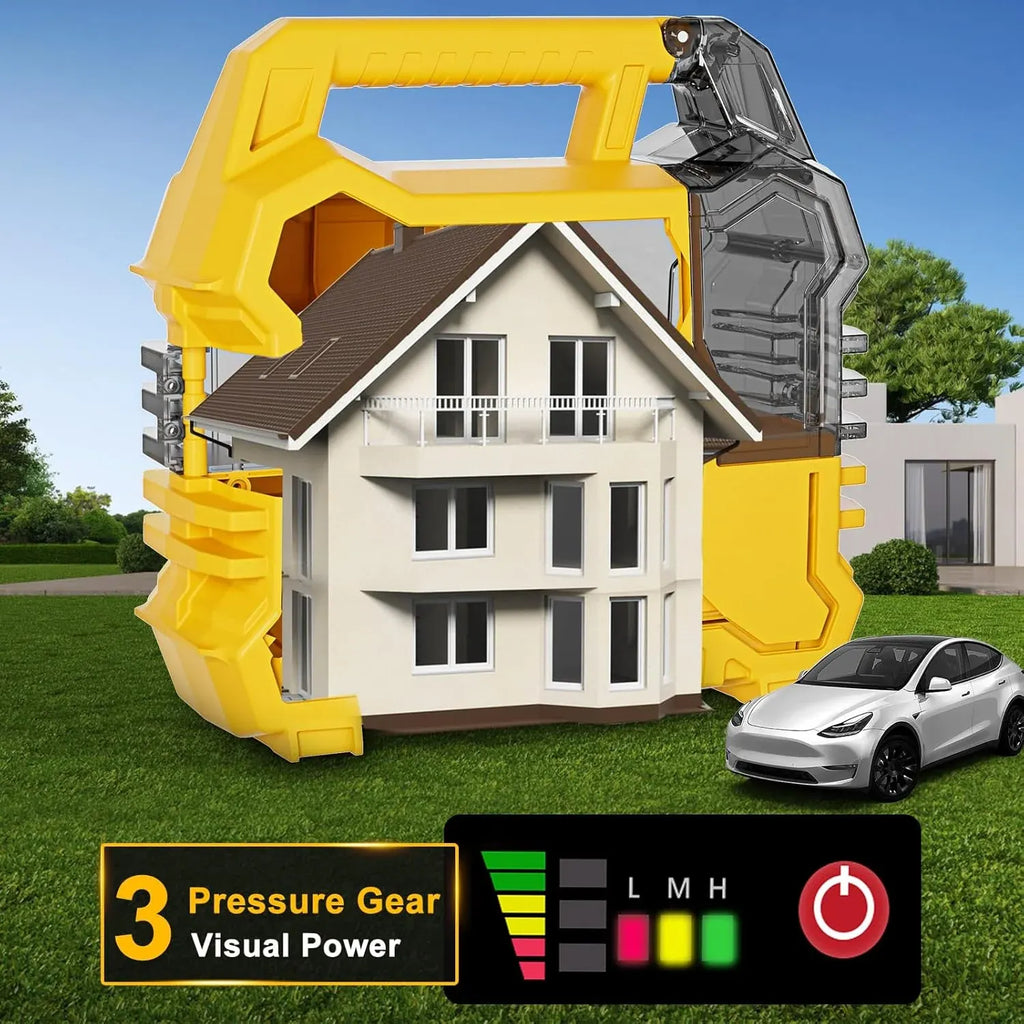 Cordless Electric Pressure Washer Compatible for DEWALT 20V Battery 1015 PSI Cordless Power Washer with Brushless Motor 9000 RPM, 4 Nozzles for Car Floor Patio Wall Cleaning (Battery Not Included)