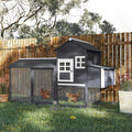 84'' Chicken Coop Deluxe Wooden House Hen Backyard Poultry Hutch Run Box
