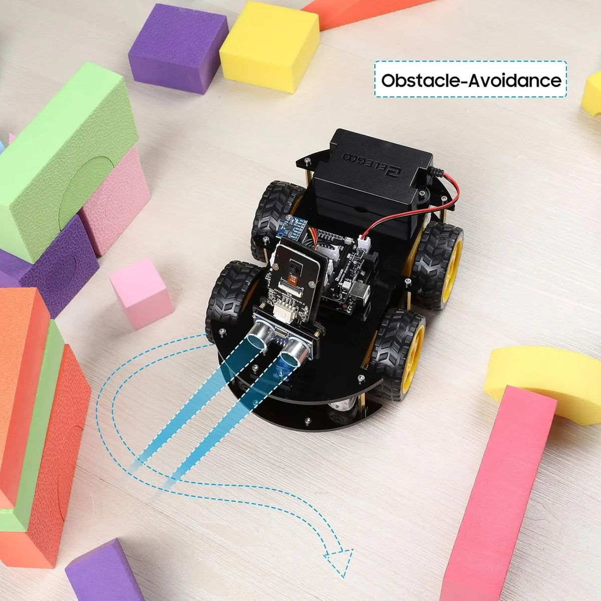 R3 Smart Robot Car Kit V4 for Arduino Robotics for Kids Ages 8-12 12-16 STEM Science Kits Coding Gifts for 8 9 10 11 12 13 14 15 16 Year Old Boys Girls Teens Cool Engineering Building Toys