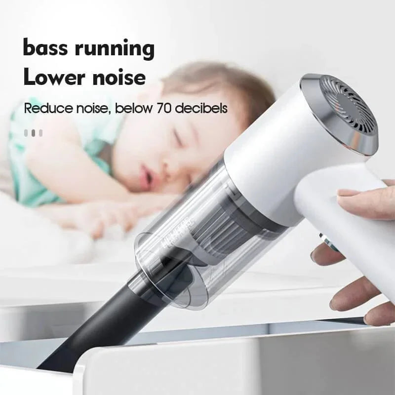 Handheld Wet and Dry Vacuum with Crevice and Brush Attachments, LED  Light