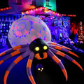 DomKom Giant 16FT Halloween Inflatable Decorations Spider, Build-in Magic LED Lights Holiday Blow Up Yard Decoration for Halloween Holiday Party Outdoor,Garden Yard Lawn Decor