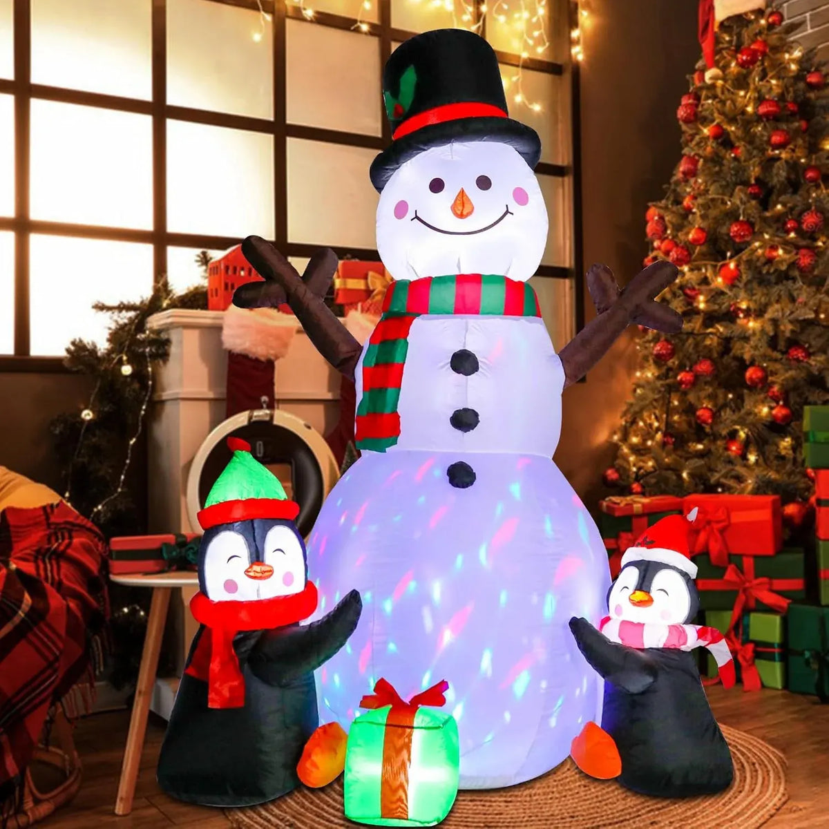Halloween Inflatable Witch with Cauldron Pot 6FT Halloween Blow Up Inflatables Outdoor Decorations with Build-in LEDs for Home Yard Lawn Garde