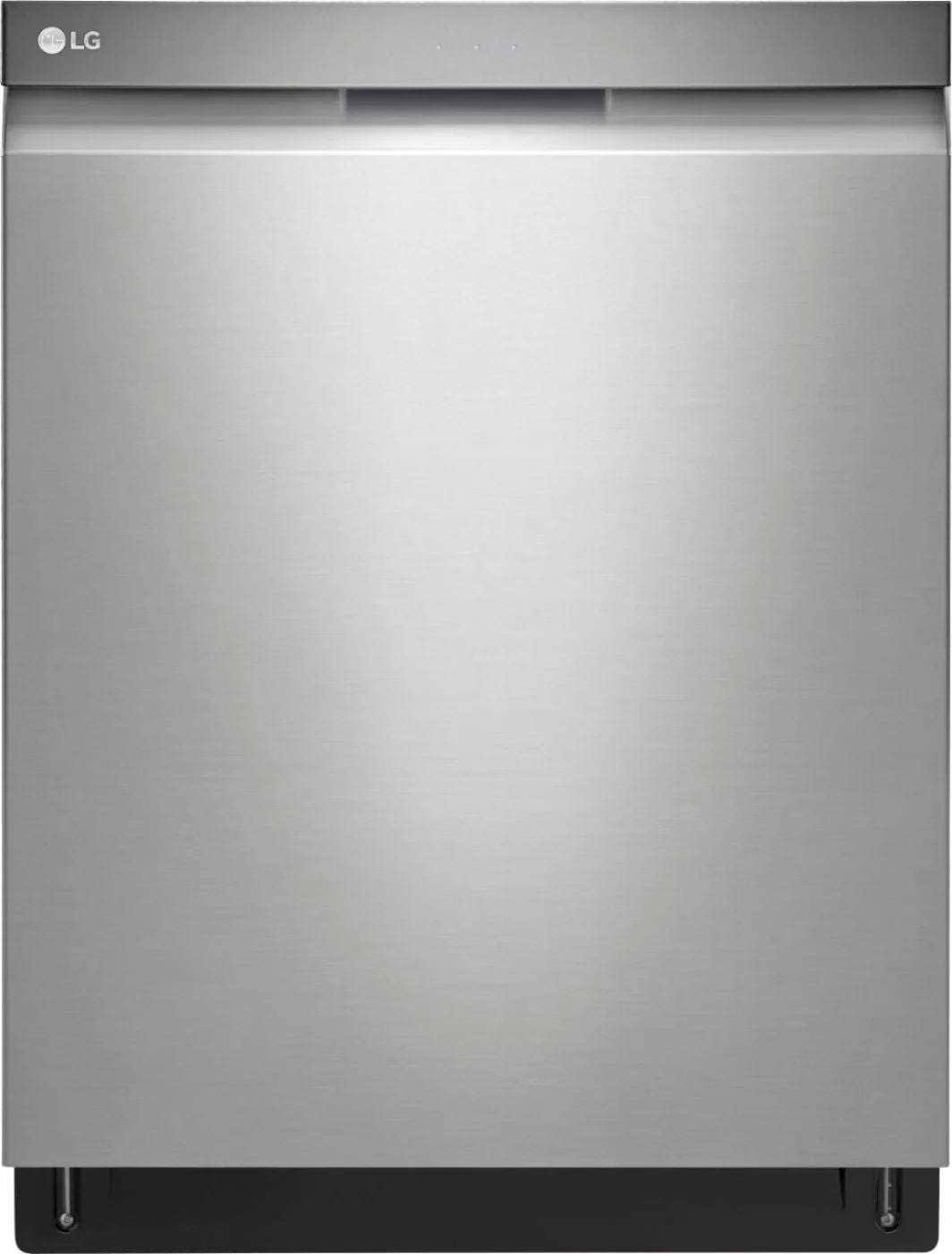 LG - 24 Top Control Smart Wi-Fi Enabled Dishwasher with QuadWash and Stainless Steel Tub - Stainless steel