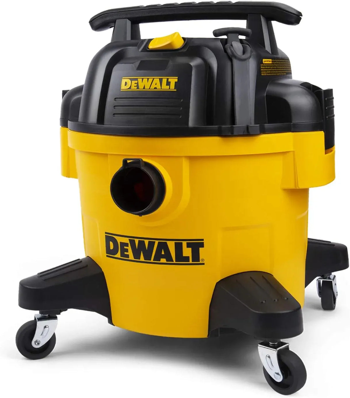 DXV06P 4 Peak HP Shop Vacuums, 6 Gallon Poly Wet/Dry Vac, Heavy-Duty Shop Vacuum with Blower Function Yellow+Black