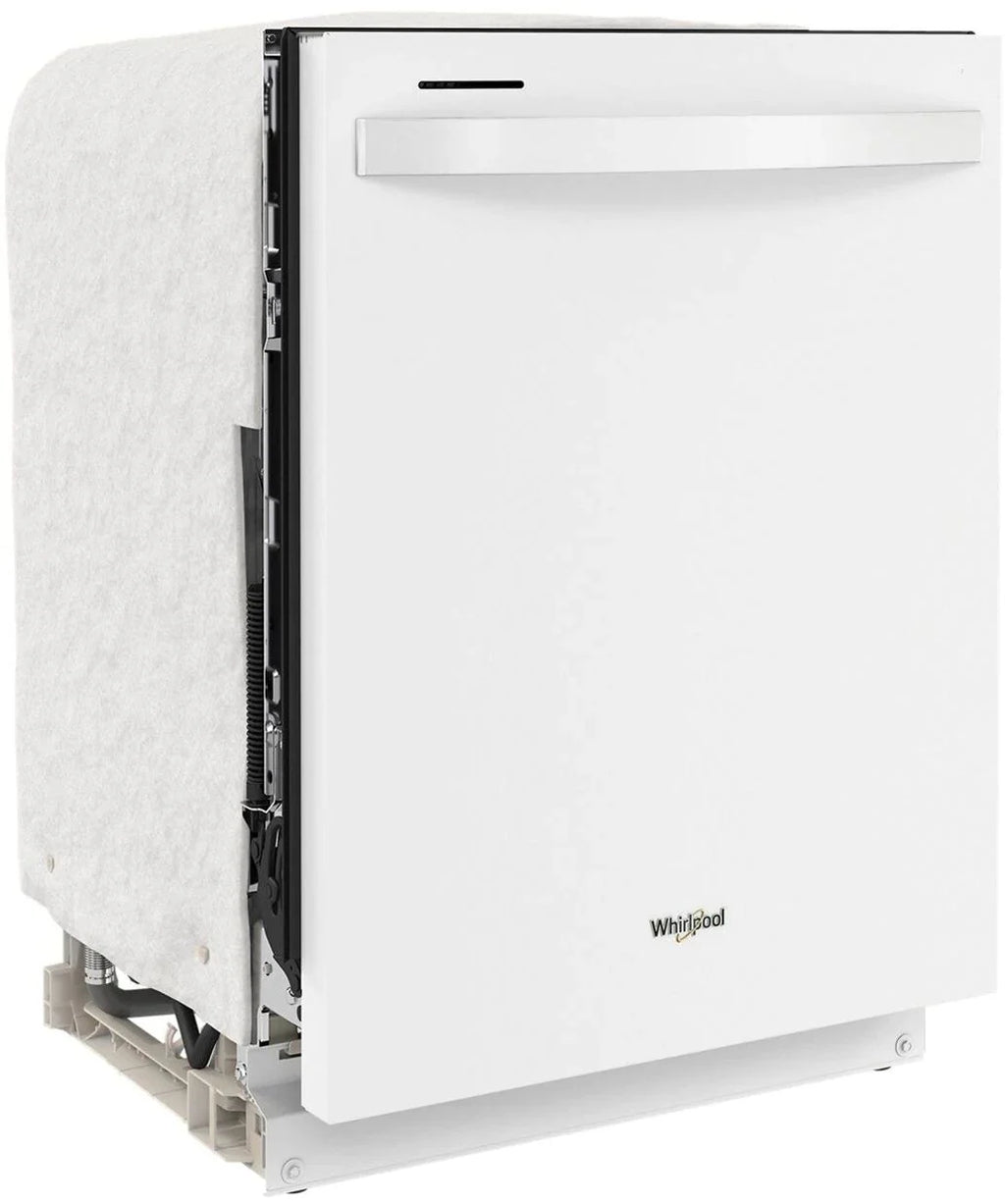 Whirlpool - 24 Top Control Built-In Dishwasher with Stainless Steel Tub, Large Capacity, 3rd Rack, 47 dBA - White