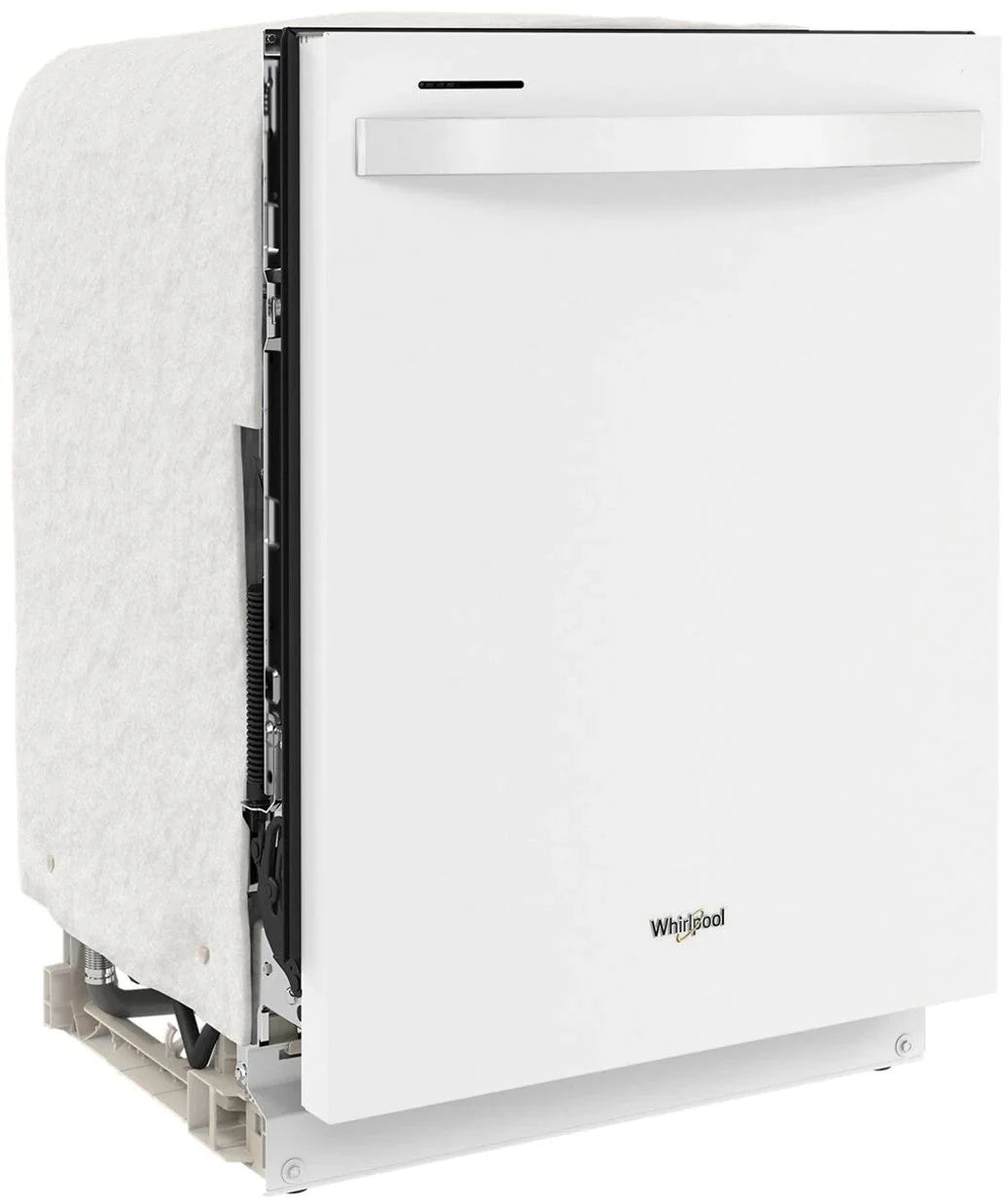 Whirlpool - 24 Top Control Built-In Dishwasher with Stainless Steel Tub, Large Capacity, 3rd Rack, 47 dBA - White