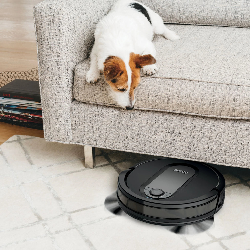 Shark - IQ Robot Self-Empty XL RV1001AE, Wi-Fi Connected, Robot Vacuum with Self-Cleaning Brushroll - Black