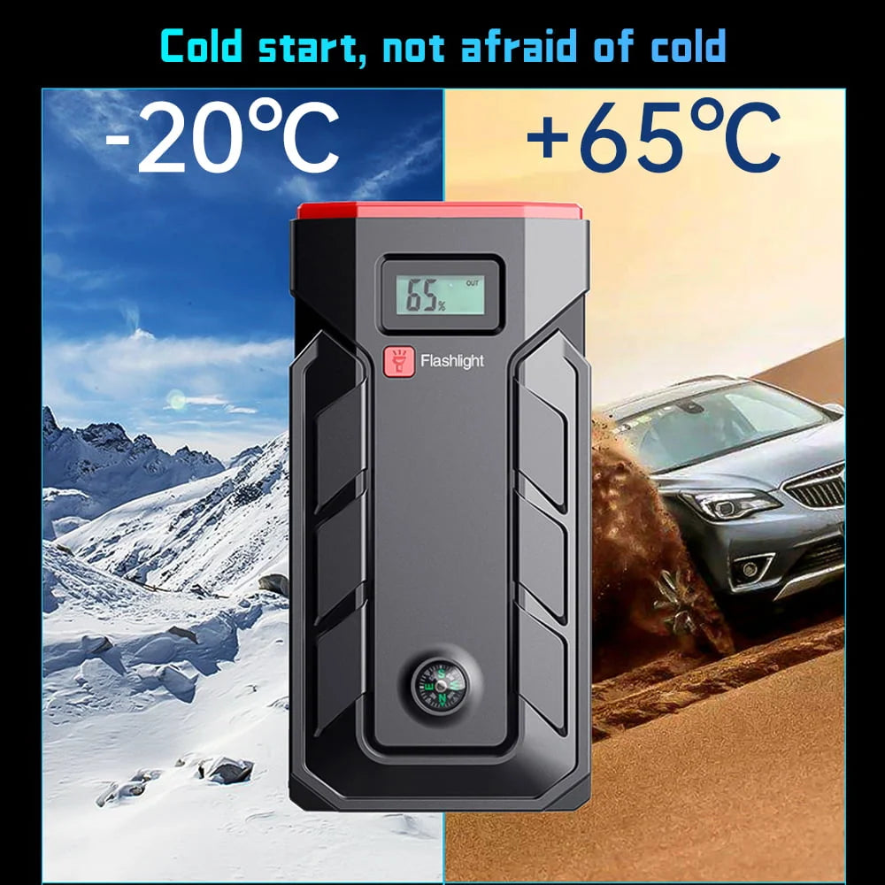 Car Jump Starter, 99900mAh Battery Jump Starter for All Gas or Up to 10L Diesel, Battery Booster Power Pack, 12V Auto Jump Box with LED Light, USB Quick Charge 3.0