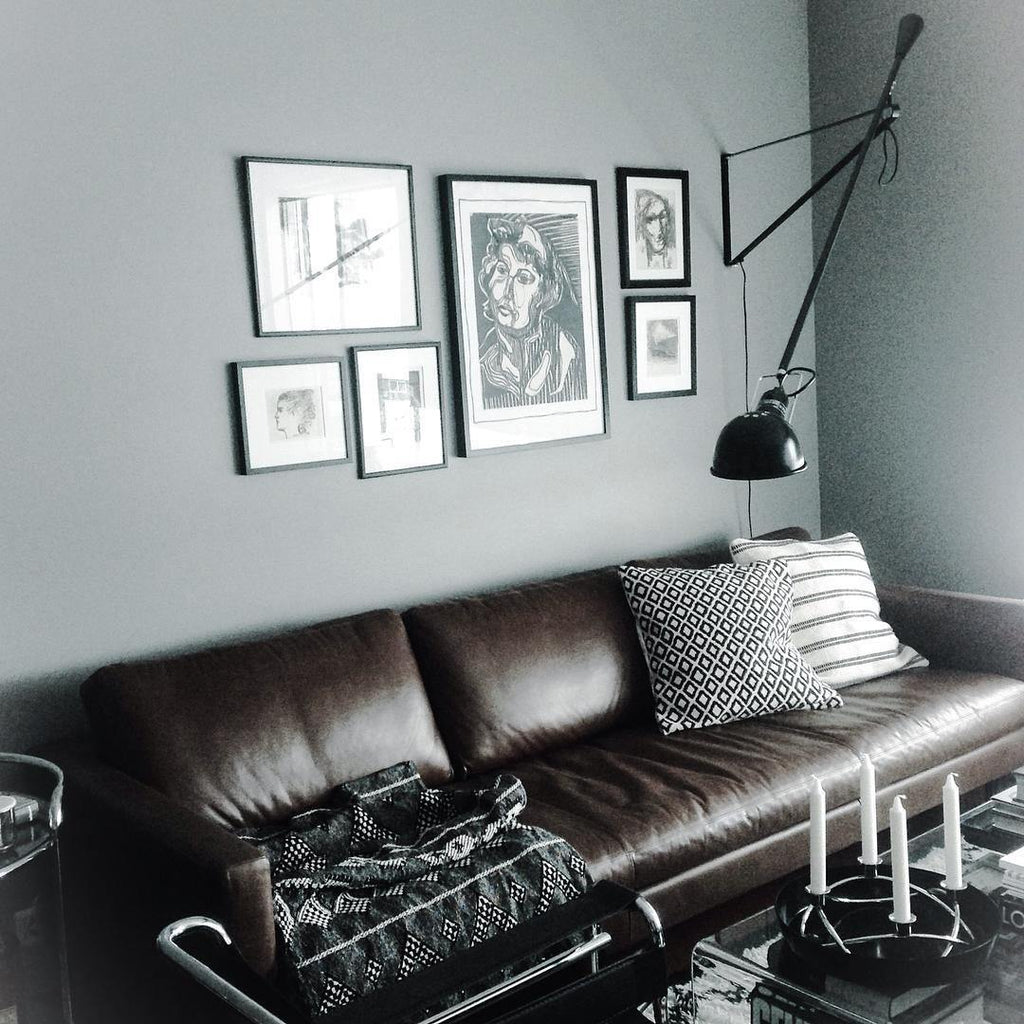 Adjustable Wall Lamp with Swinging Arm and Cast Iron Counterweight, 80.7  inches