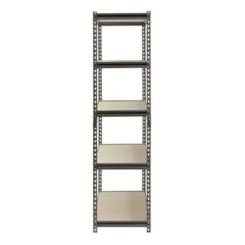 Muscle Rack 48W x 18D x 72H 5-Shelf Steel Freestanding Shelves, Silver