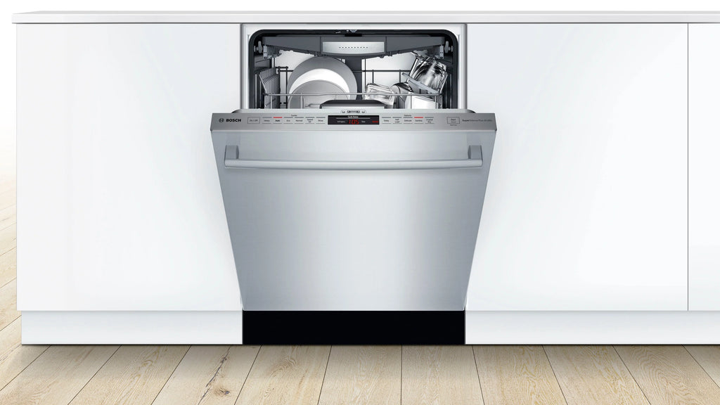 Bosch - 800 Series 24 Top Control Built-In Dishwasher with CrystalDry, Stainless Steel Tub, 3rd Rack, 42 dBa - Stainless steel