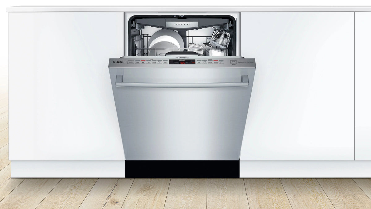 Bosch - 800 Series 24 Top Control Built-In Dishwasher with CrystalDry, Stainless Steel Tub, 3rd Rack, 42 dBa - Stainless steel