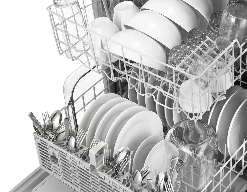 Whirlpool - 24 Front Control Tall Tub Built-In Dishwasher - Black