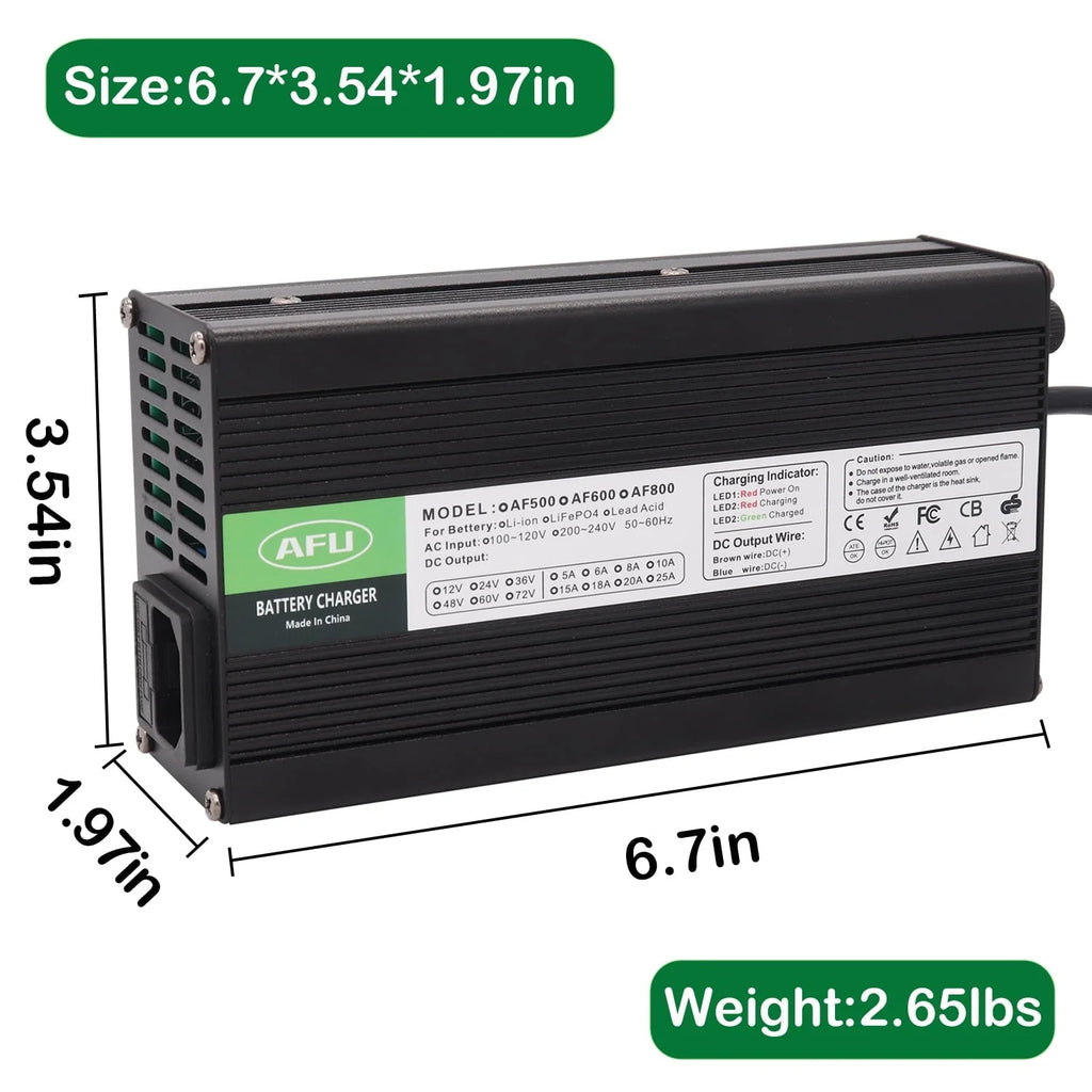 72V 5A Lead Acid Battery Charger Used for 82.8V Lead Acid AGM GEL VRLA OPZV Battery Smart Charger