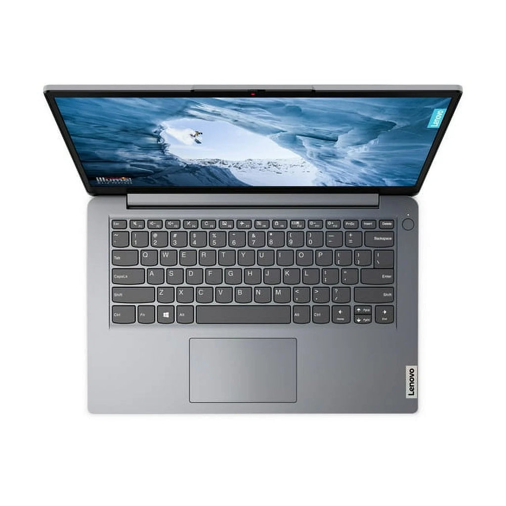 New Lenovo Ideapad 1i, 14.0 Laptop, Intel Celeron N4020, 4GB RAM, 64GB eMMC Storage, Cloud Grey, Windows 11 in S Mode
