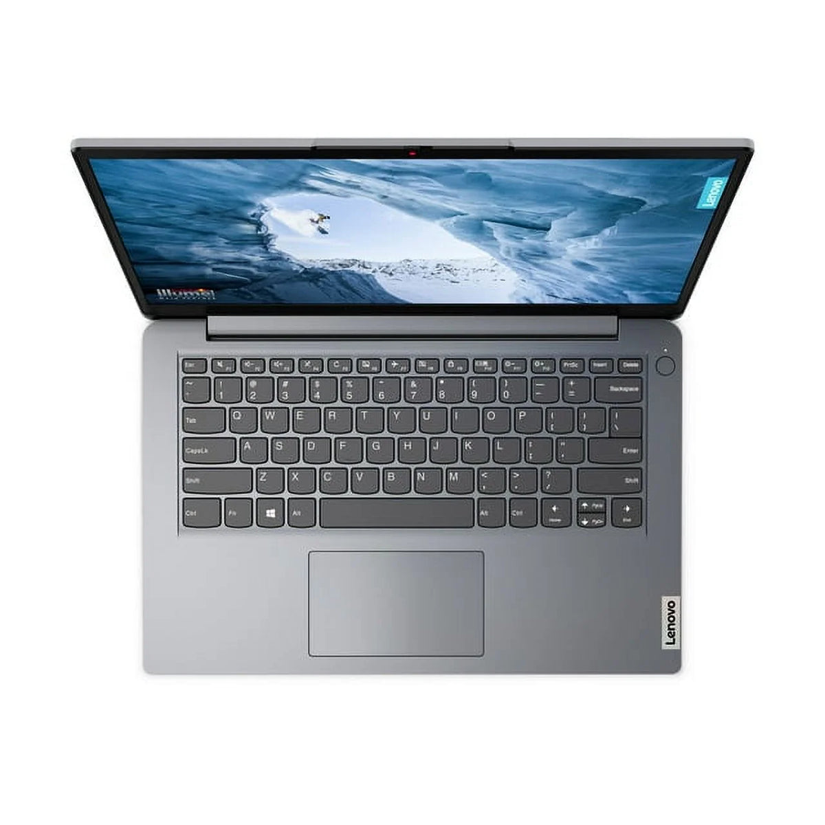New Lenovo Ideapad 1i, 14.0 Laptop, Intel Celeron N4020, 4GB RAM, 64GB eMMC Storage, Cloud Grey, Windows 11 in S Mode
