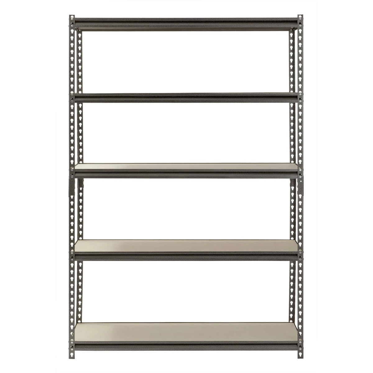 Muscle Rack 48W x 18D x 72H 5-Shelf Steel Freestanding Shelves, Silver