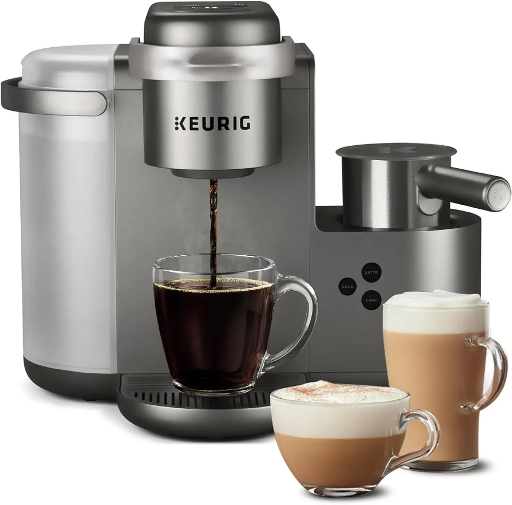 Keurig K-Cafe Special Edition Single Serve K-Cup Pod Coffee, Latte and Cappuccino Maker, Comes with Dishwasher Safe Milk Frother, Nickel