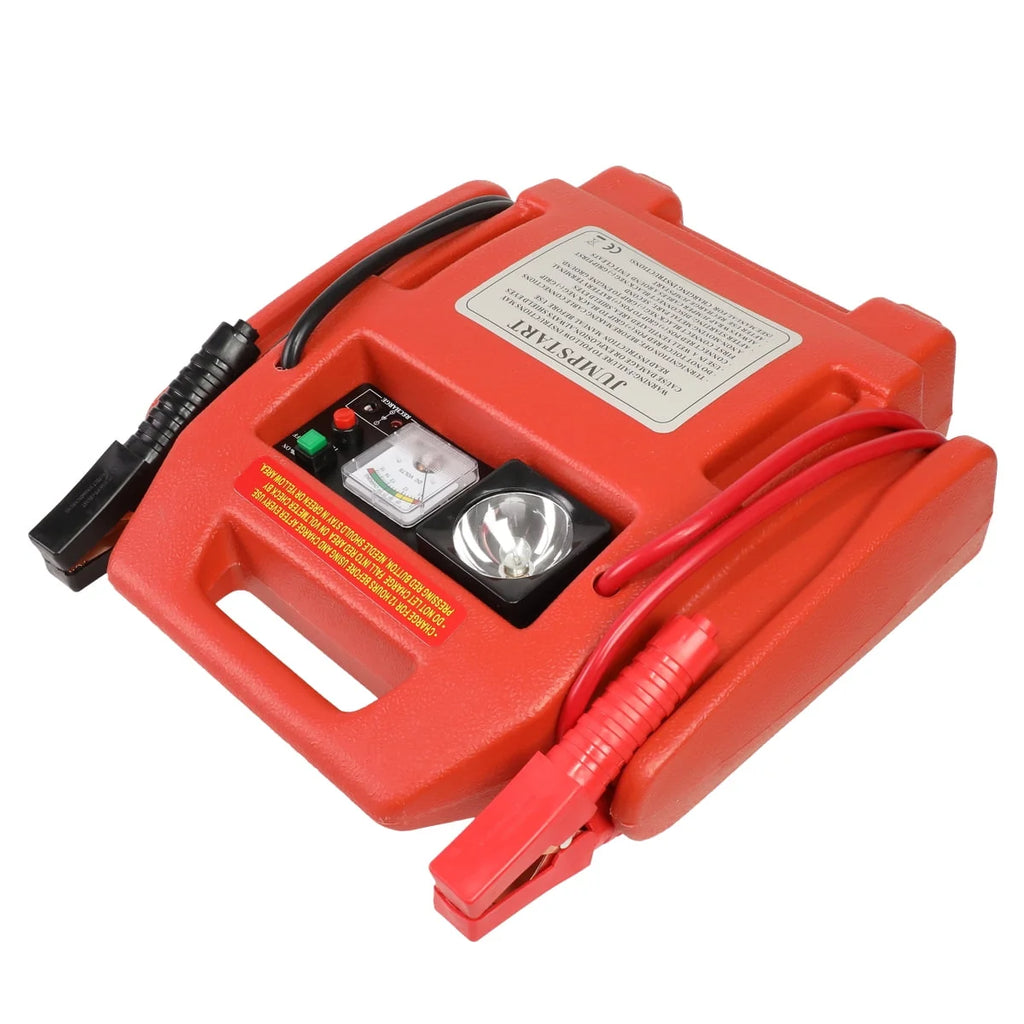 DNA Motoring TOOLS-00129 DNA 12V Bump Textured 300PSI Air Compressor Rechargeable Jump Starter Power Pack, Emergency Work Light
