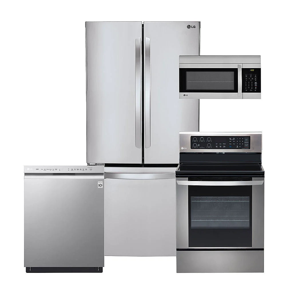 LG - 24 Front-Control Built-In Dishwasher with Stainless Steel Tub, QuadWash, 48 dBa - Stainless steel