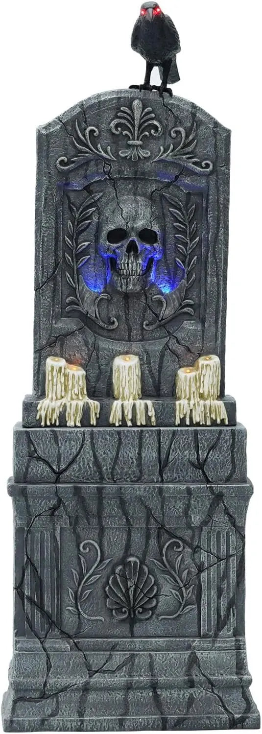 Haunted Hill Farm 6-Ft. Tall Fortune Teller Witch, Plug-in Motion-Activated Talking Scare Prop Halloween Animatronic for Indoor or Covered Outdoor Creepy Decorations