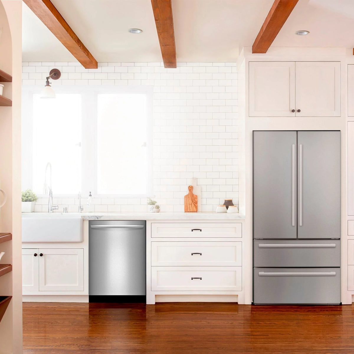 Bosch - 800 Series 24 Top Control Built-In Dishwasher with CrystalDry, Stainless Steel Tub, 3rd Rack, 42 dBa - Stainless steel
