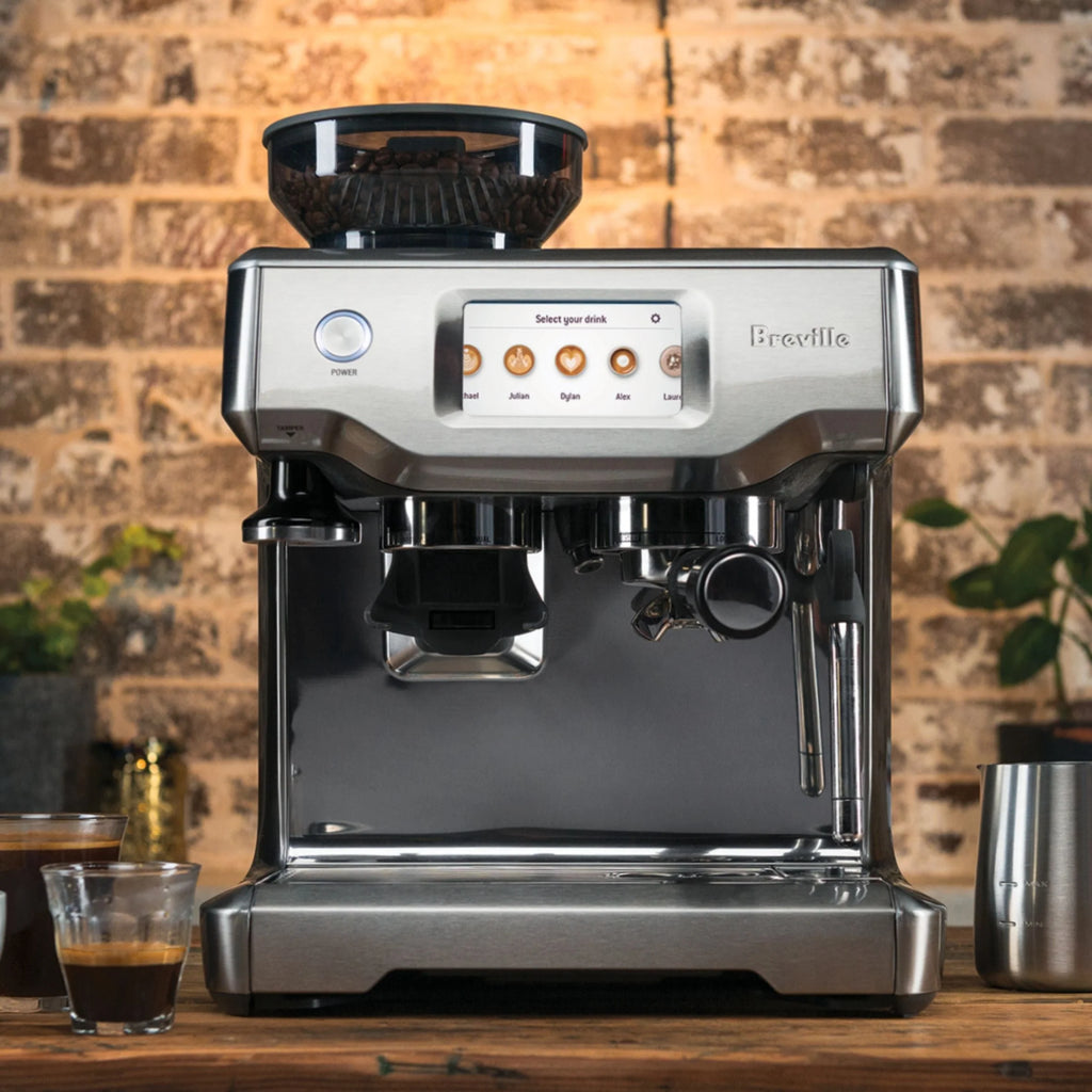 Breville - the Barista Touch Espresso Machine with 15 bars of pressure, Milk Frother and intergrated grinder - Stainless Steel