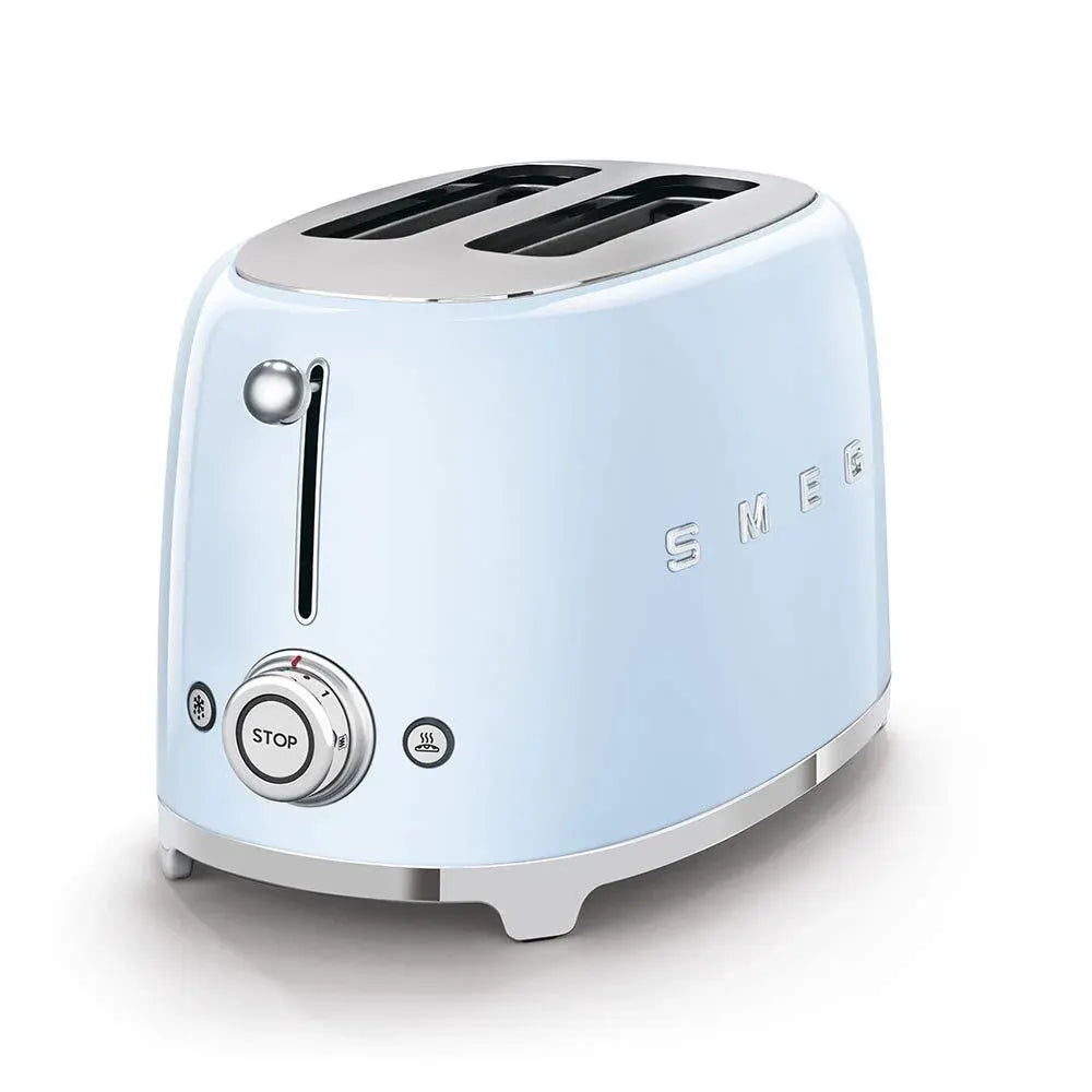 2 Slice Toaster with 6 Presets and Defrost TSF01PBUS, Pastel Blue