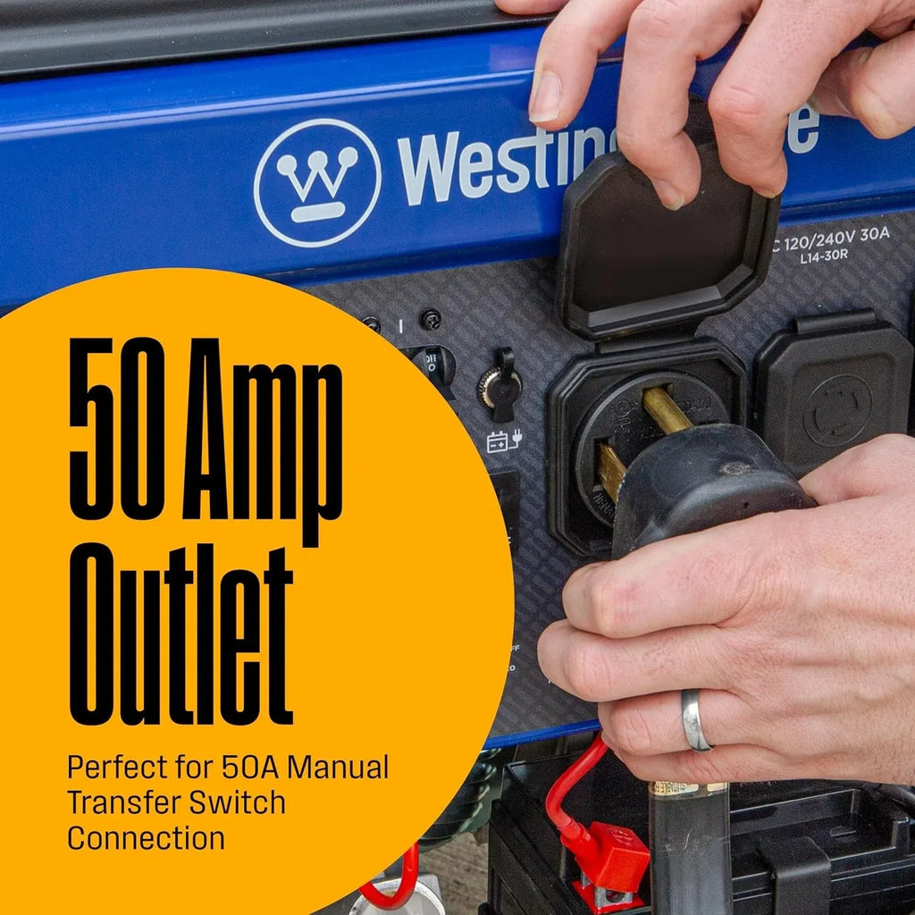 Westinghouse 12,500-W Portable Dual Fuel Gas Home Backup Generator, Remote Start