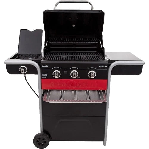 Char-Broil - Gas2Coal Hybrid Grill - Black/Red