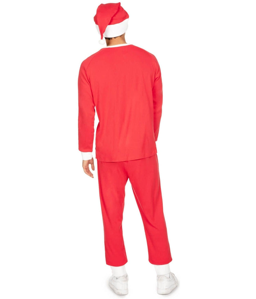 Holiday Character Pajama Set for Men with Side Pockets and Drawstring Waist