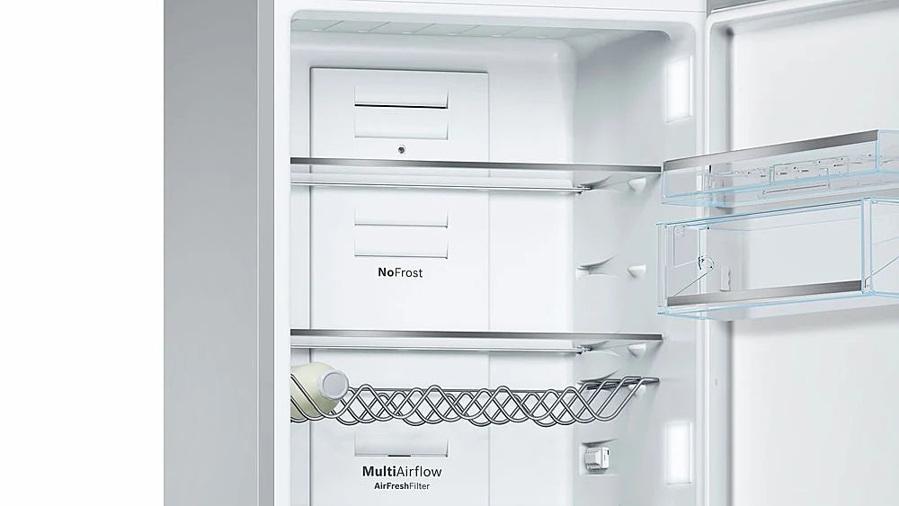 Bosch - 800 Series 10 Cu. Ft Bottom-Freezer Counter-Depth Refrigerator - Multi