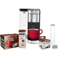 Keurig K-Supreme Plus C Single Serve Coffee Maker with Multi-stream Technology Incudes 15 K-Cup Pods, Water Filter + Handle, My K-Cupu00ae Universal Reusable Coffee Filter