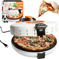MasterChef Electric 12 Pizza Maker- Cook Homemade Calzones, Quesadillas & Cookies! Rotating Nonstick Plate for Even Baking- Adjustable Temp Control for Crispy Crust- Indoor or Outdoor Parties & Gifts