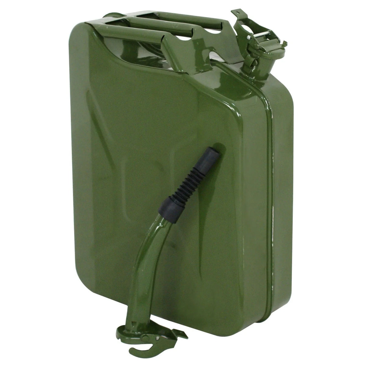 ZENY Jerry Can 5 Gallon Fuel Steel Tank NATO Style Extension Spout Gasoline Storage, 5 Pieces