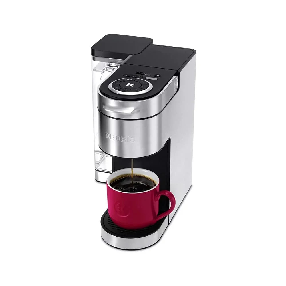 Keurig K-Supreme Plus C Single Serve Coffee Maker with Multi-stream Technology Incudes 15 K-Cup Pods, Water Filter + Handle, My K-Cupu00ae Universal Reusable Coffee Filter
