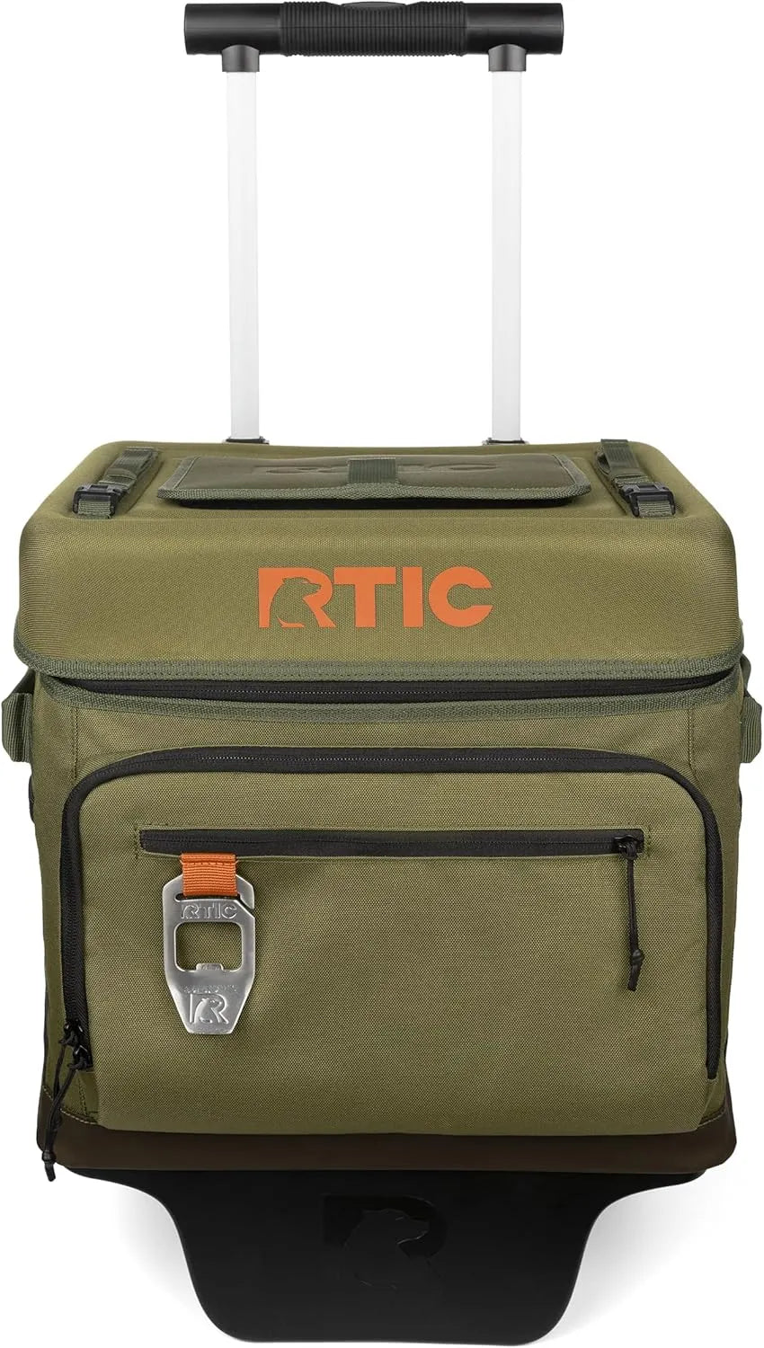 RTIC 40 Can Everyday Wheeled Cooler, Soft Sided Insulated Portable Rolling Collapsible Cooler Bag with Wheels and Handle for Outdoor, Beach, Camping, Sports, Travel, Leakproof