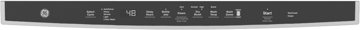 GE - Top Control Built-In Dishwasher with Stainless Steel Tub, 48 dBA - Slate