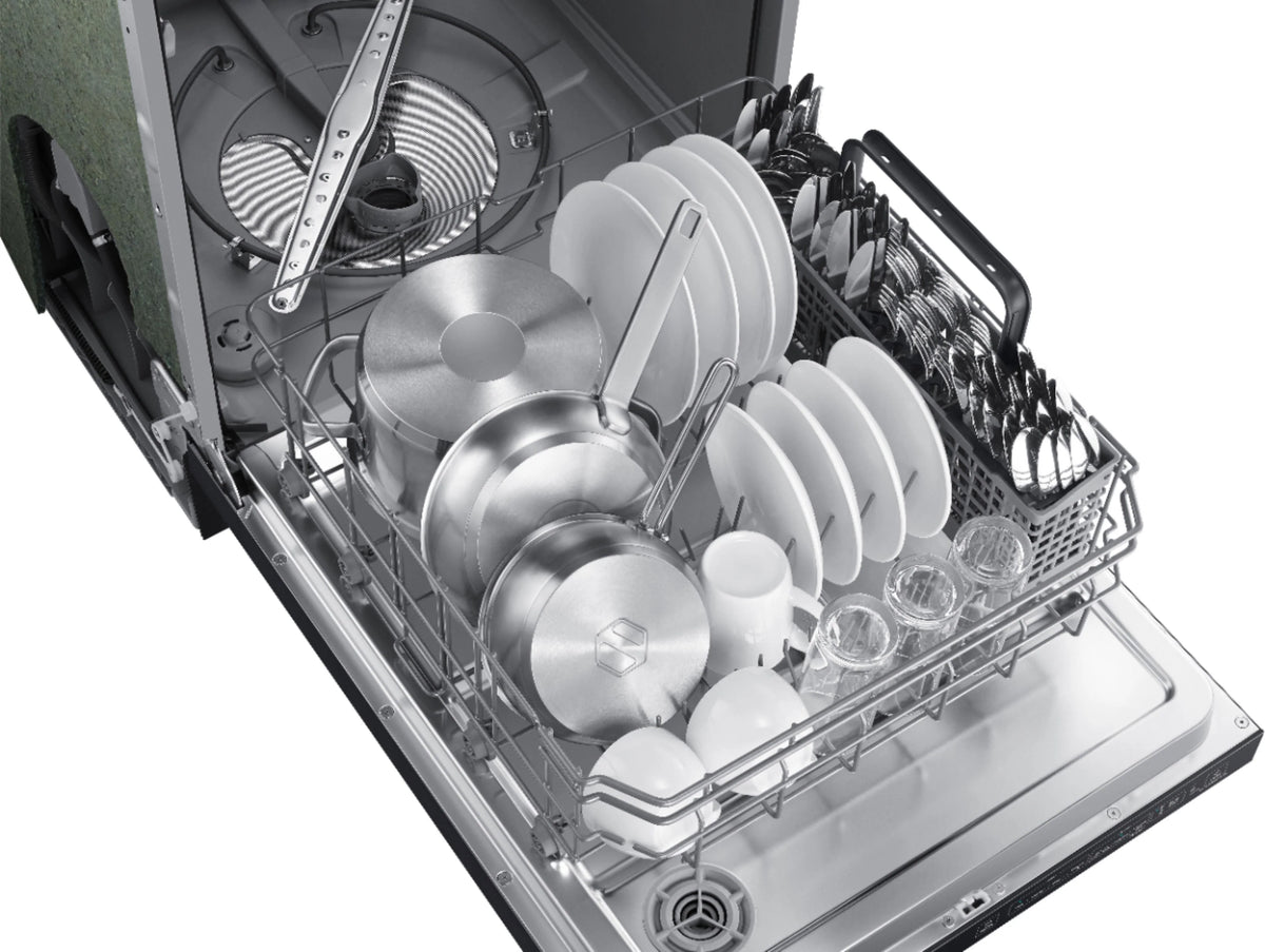 Samsung - 24 Top Control Built-In Dishwasher - Black