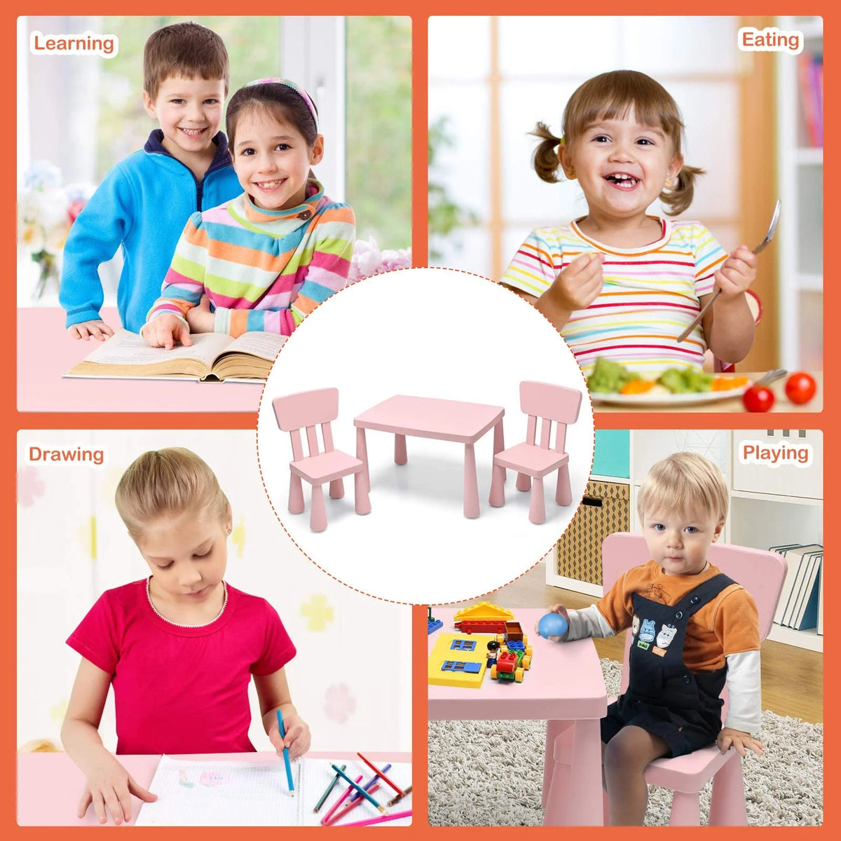 Costzon Furniture Playroom Children Activity