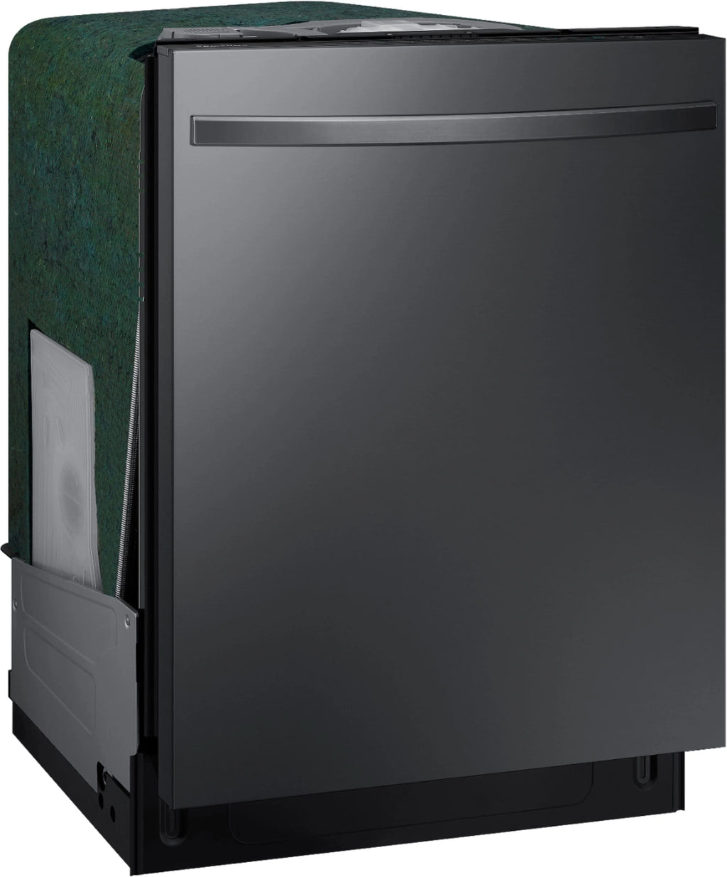 Samsung - StormWash 24 Top Control Built-In Dishwasher with AutoRelease Dry, 3rd Rack, 48 dBA - Black stainless steel