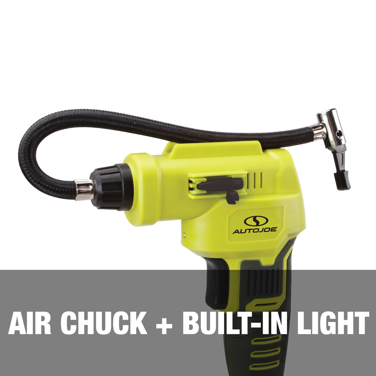 Auto Joe 24V Cordless Portable Air Compressor W/ Nozzle Adapters, 2.0-Ah Battery & Charger