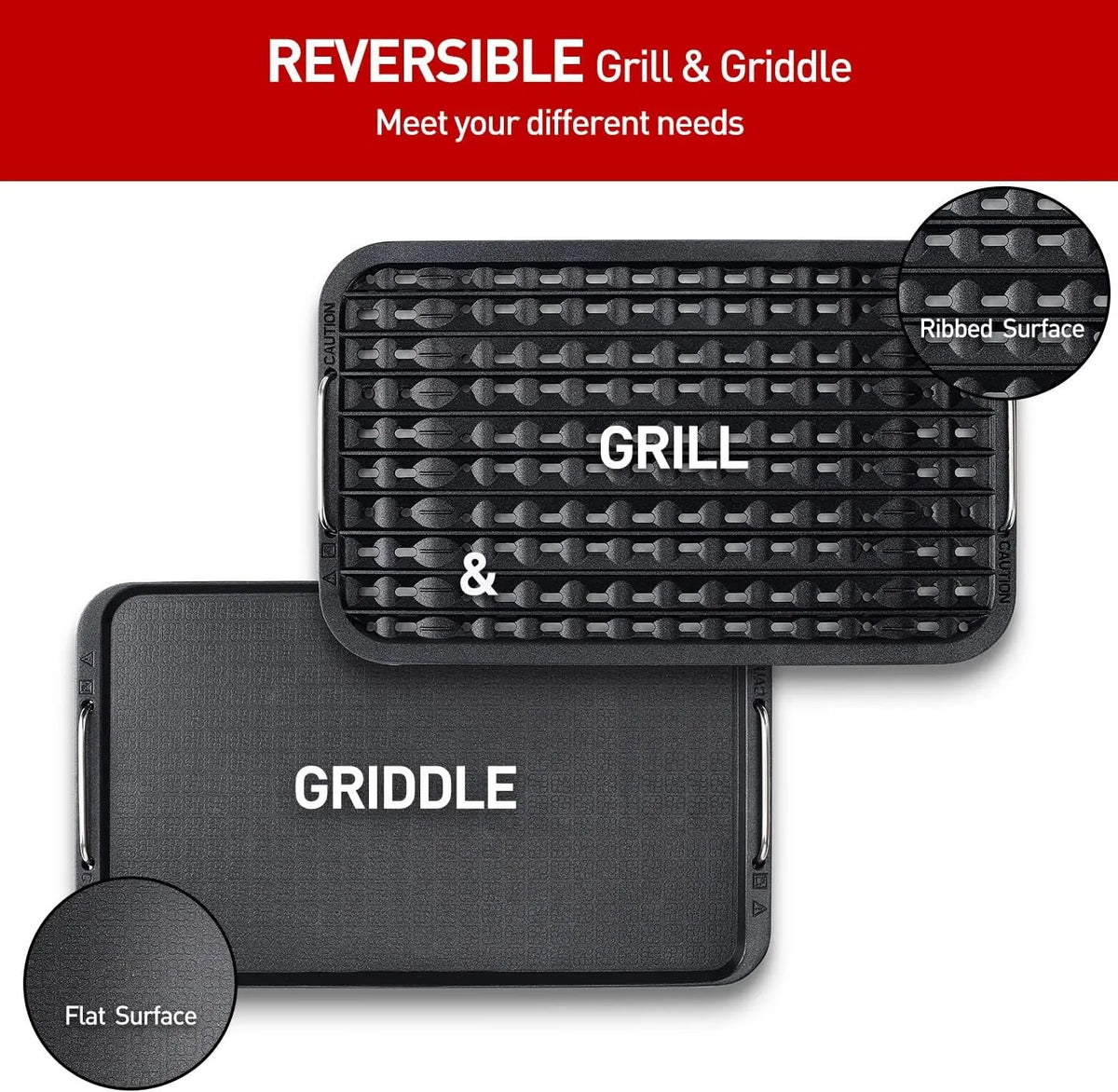 Indoor Smokeless Grill, 1500W Electric BBQ Grill with Temperature Control, Kore