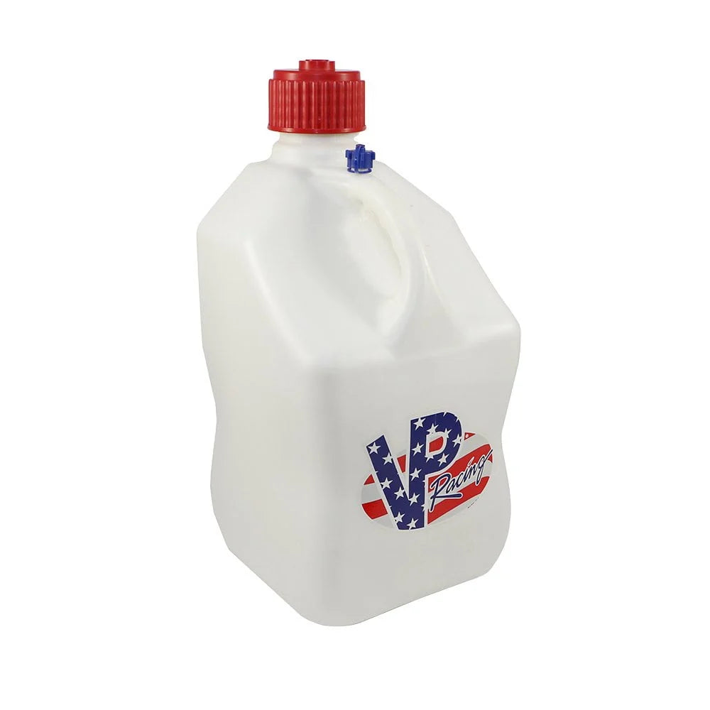 VP Racing Fuels Motorsport 5.5 Gallon Square Utility Jugs, White (4 Pack)