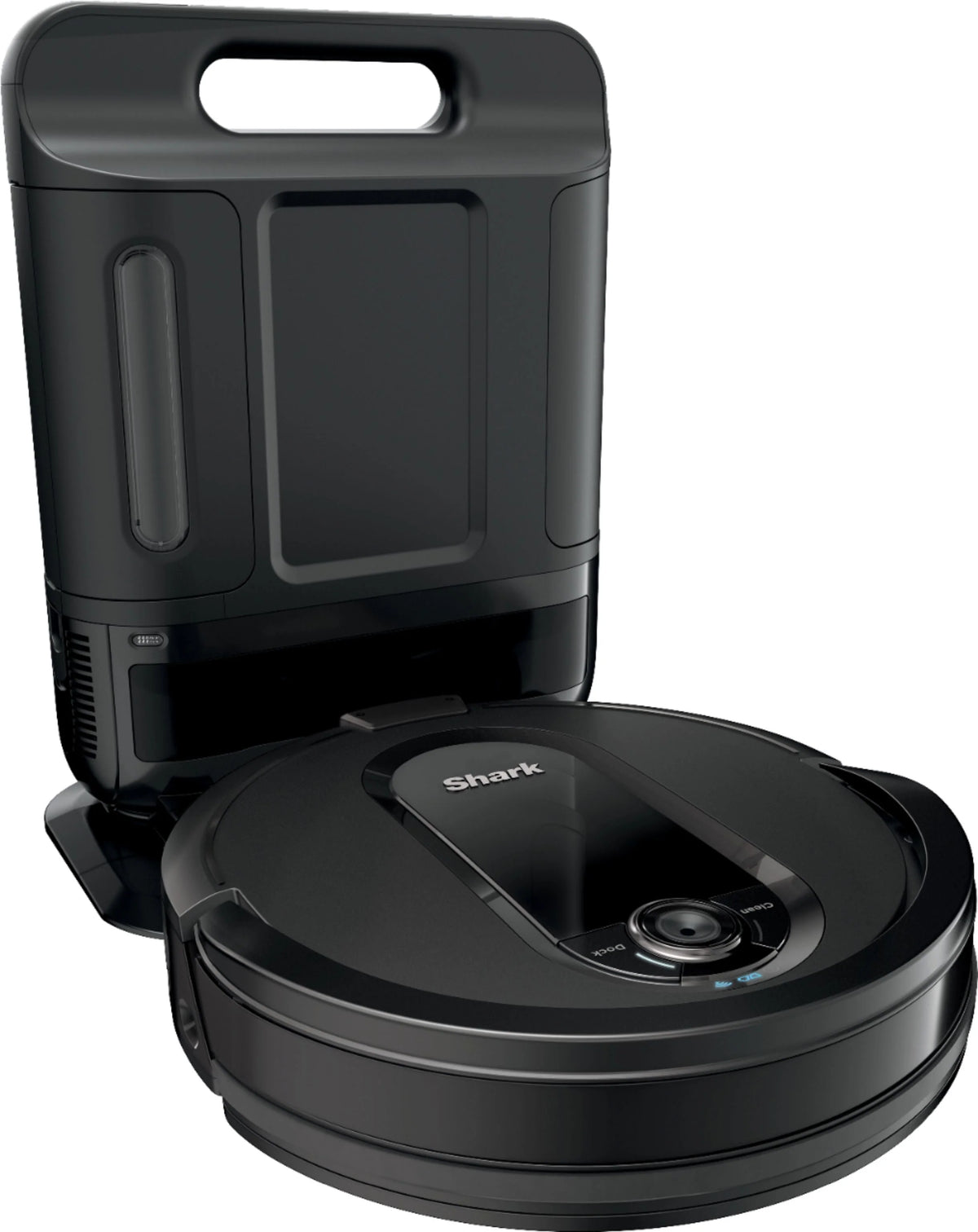 Shark - IQ Robot Self-Empty XL RV1001AE, Wi-Fi Connected, Robot Vacuum with Self-Cleaning Brushroll - Black