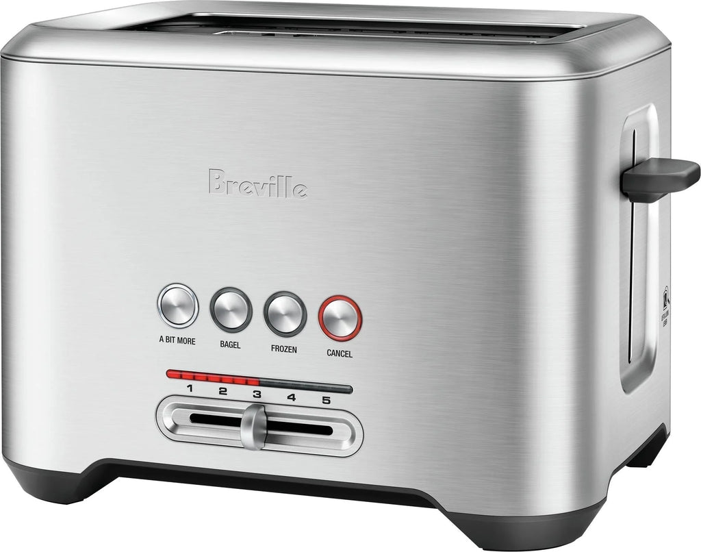 Breville - the Bit More 2-Slice Extra-Wide and Deep Slot Toaster - Stainless Steel