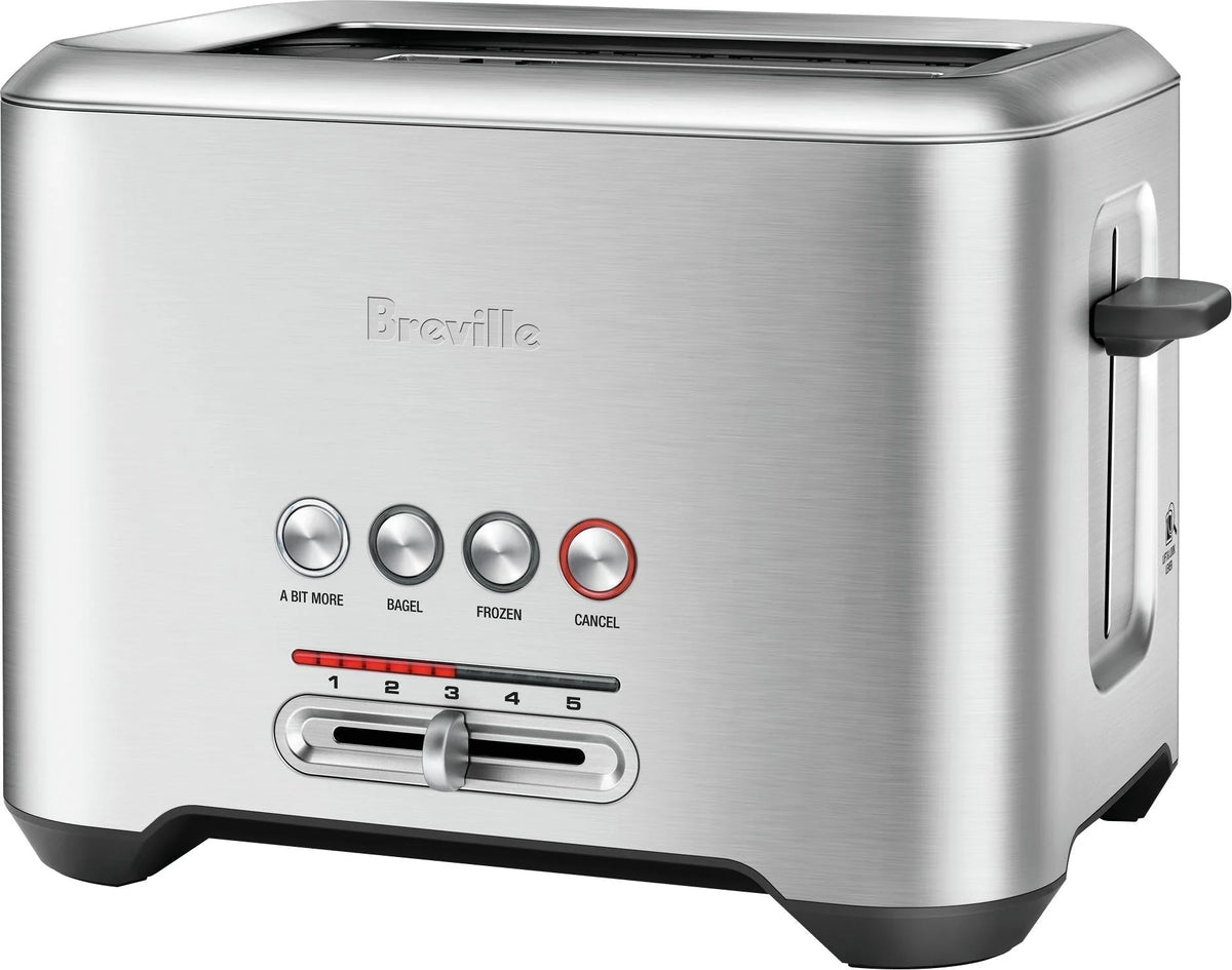 Breville - the Bit More 2-Slice Extra-Wide and Deep Slot Toaster - Stainless Steel