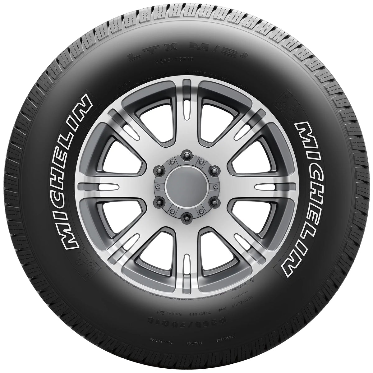 Michelin LTX M/S2 265/70R17 121 R Tire Fits: 2017 Chevrolet Silverado 1500 WT, 2014-15 Chevrolet Silverado 1500 WT
